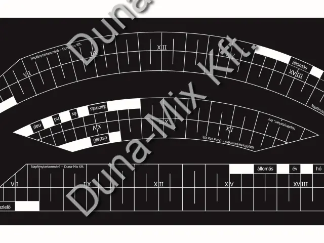 Napfénytartam regisztráló szalag 